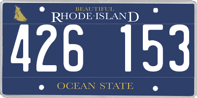 RI license plate 426153