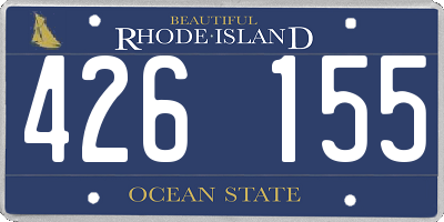 RI license plate 426155