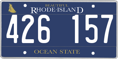 RI license plate 426157