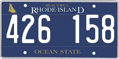 RI license plate 426158