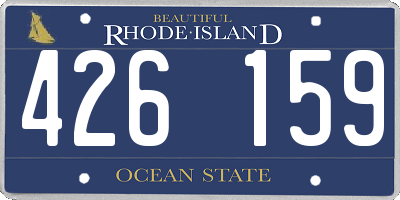 RI license plate 426159
