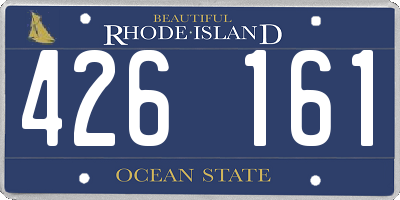 RI license plate 426161