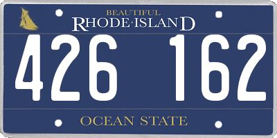 RI license plate 426162