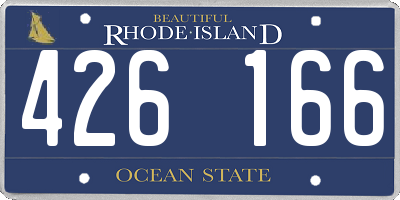 RI license plate 426166