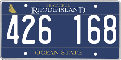 RI license plate 426168