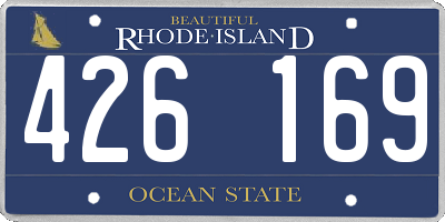 RI license plate 426169