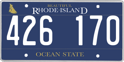 RI license plate 426170