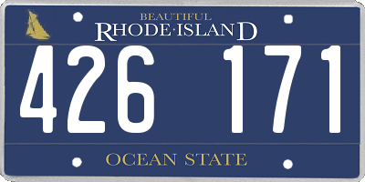RI license plate 426171