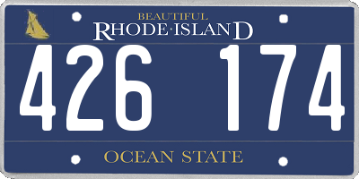 RI license plate 426174