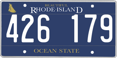 RI license plate 426179