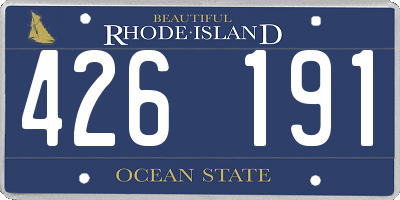 RI license plate 426191