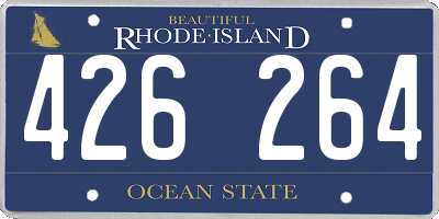RI license plate 426264