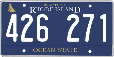 RI license plate 426271