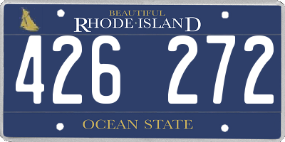 RI license plate 426272