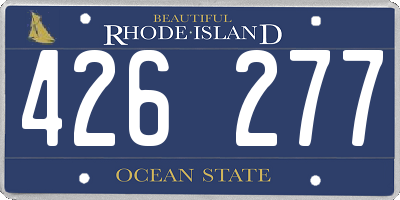RI license plate 426277