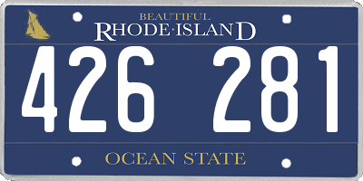 RI license plate 426281