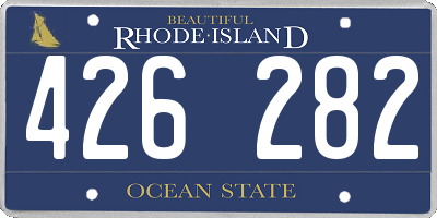 RI license plate 426282