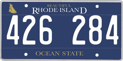 RI license plate 426284
