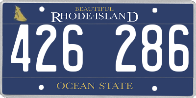 RI license plate 426286