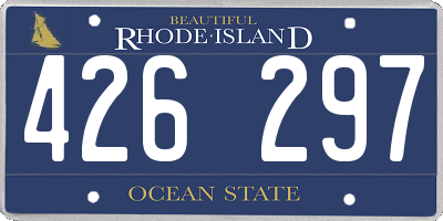 RI license plate 426297