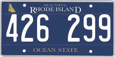 RI license plate 426299
