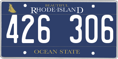 RI license plate 426306