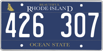 RI license plate 426307