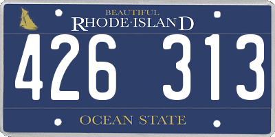 RI license plate 426313