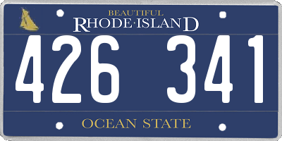 RI license plate 426341