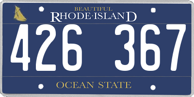 RI license plate 426367