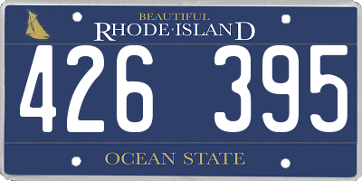 RI license plate 426395
