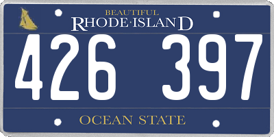 RI license plate 426397