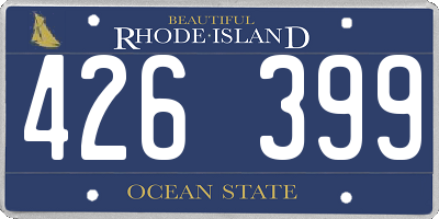 RI license plate 426399