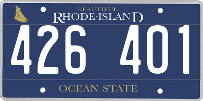 RI license plate 426401