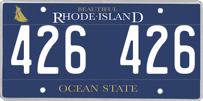 RI license plate 426426