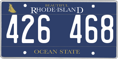 RI license plate 426468