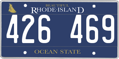 RI license plate 426469