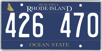 RI license plate 426470
