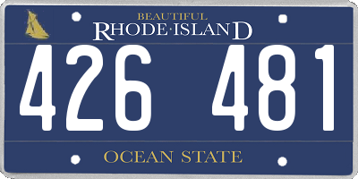 RI license plate 426481