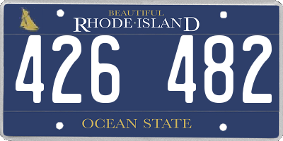 RI license plate 426482