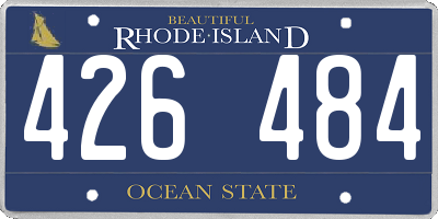 RI license plate 426484