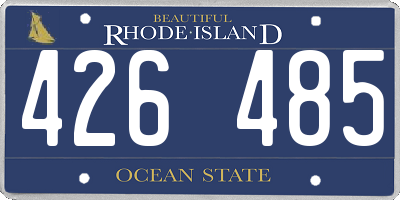 RI license plate 426485