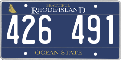 RI license plate 426491