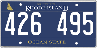 RI license plate 426495