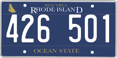 RI license plate 426501