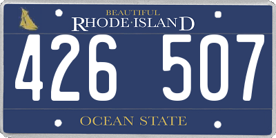 RI license plate 426507