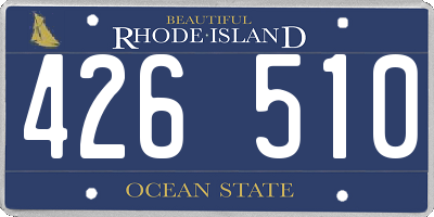 RI license plate 426510
