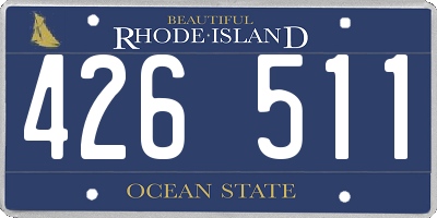 RI license plate 426511