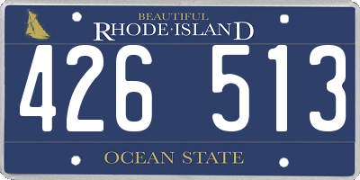 RI license plate 426513