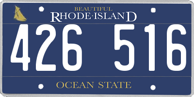 RI license plate 426516